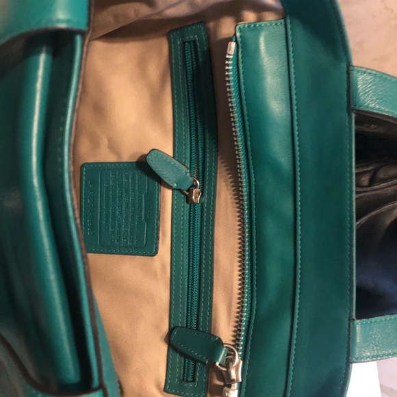 Coach Gently Used Legacy Jade Leather Tote #19982 - Picture 14 of 16